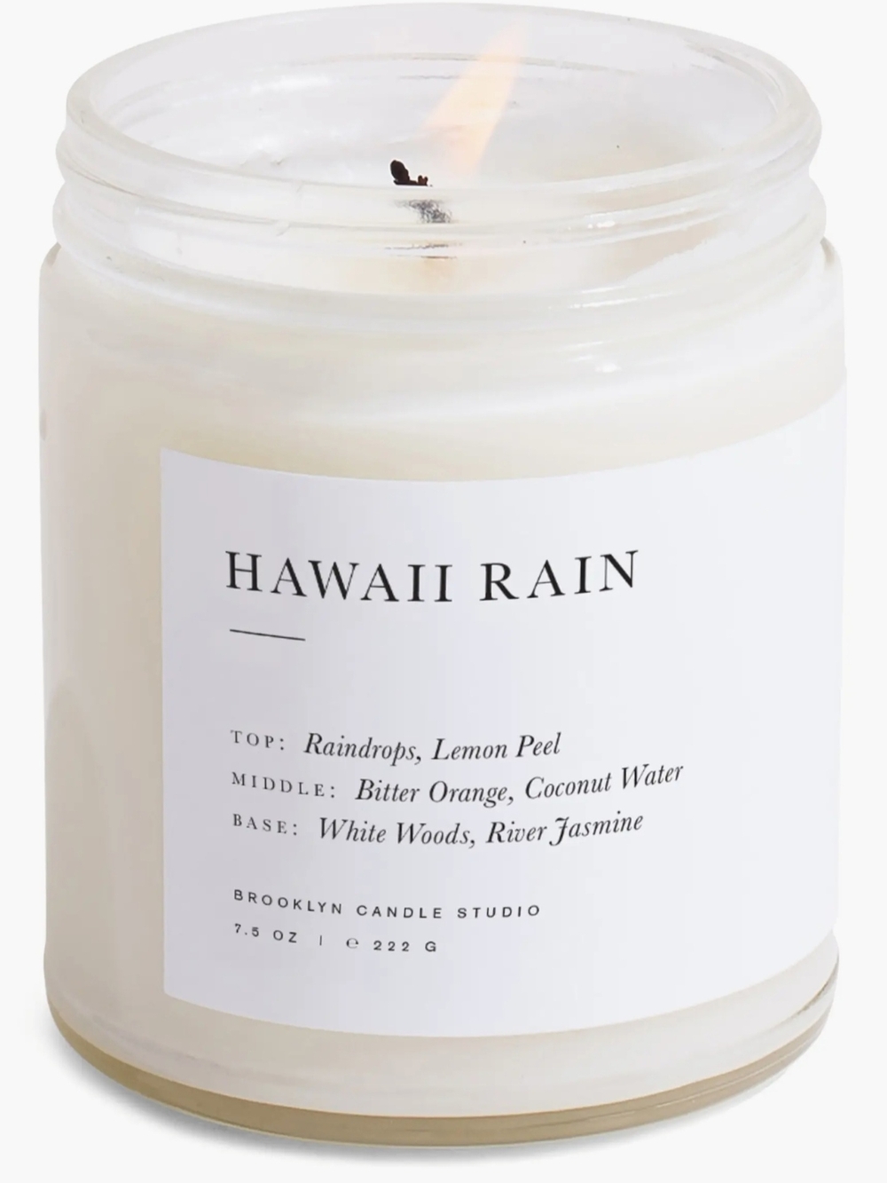 NEW Brooklyn Candle Studio Hawaiian Rain 7.5 Oz Single Wick Free Gift Wrap
